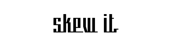 skew it  font caratteri gratis
