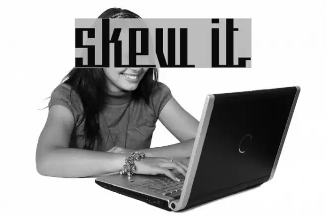 skew it Font examples