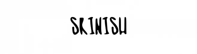 skinish  フリーフォントのダウンロード