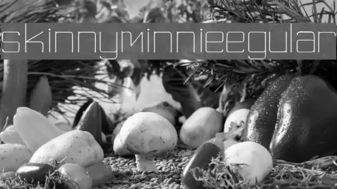 skinny minnieRegular Font examples