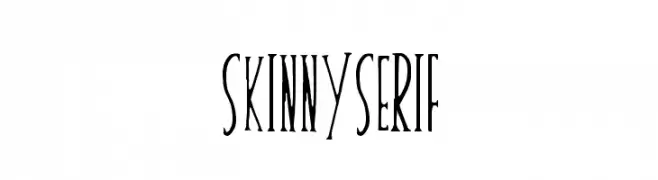 skinnyserif  font caratteri gratis