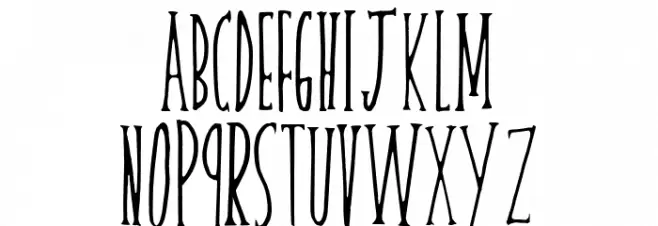 skinnyserif Шрифта ВЕРХНИЙ