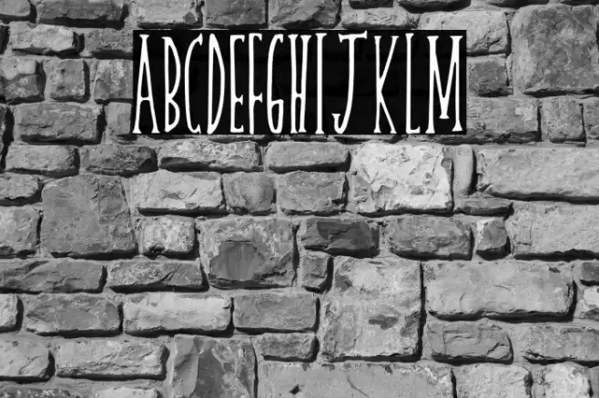 skinnyserif Font examples