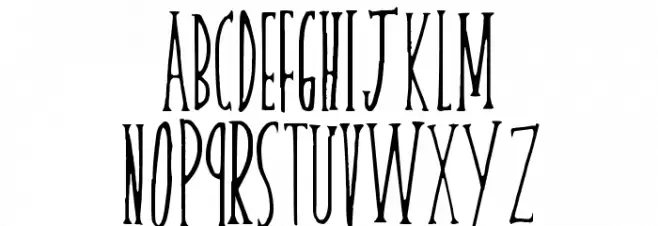 skinnyserif Шрифта ВЕРХНИЙ