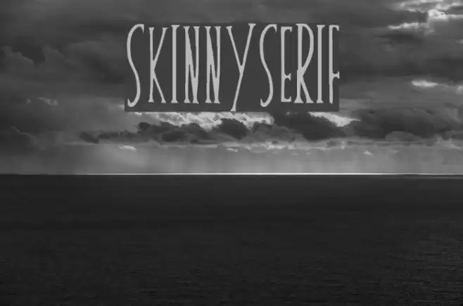 skinnyserif Font examples