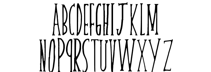 skinnyserif Font LOWERCASE