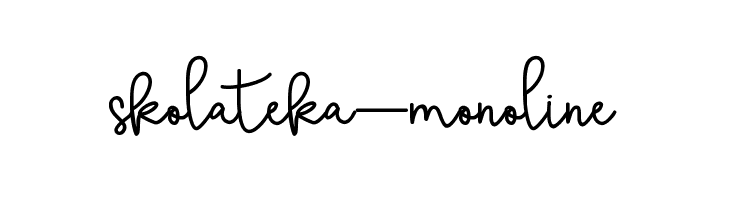 skolateka-monoline  font caratteri gratis