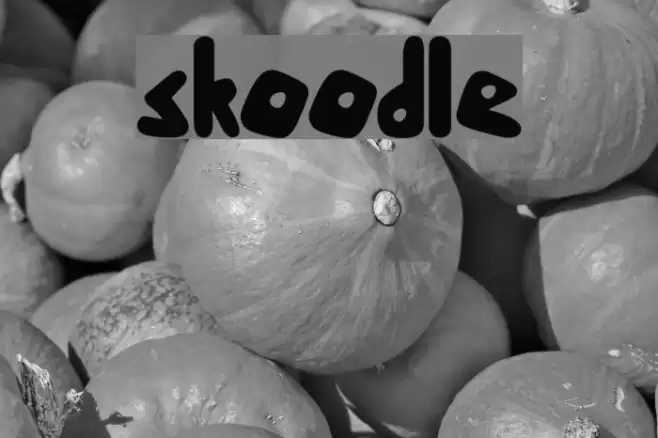 skoodle Font examples