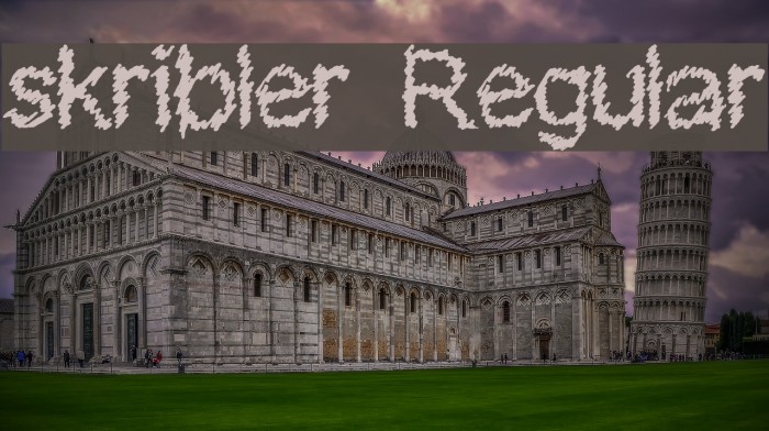 skribler Regular Font examples