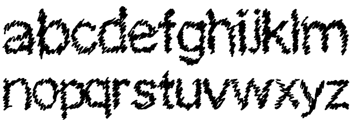 skribler Regular Font LOWERCASE