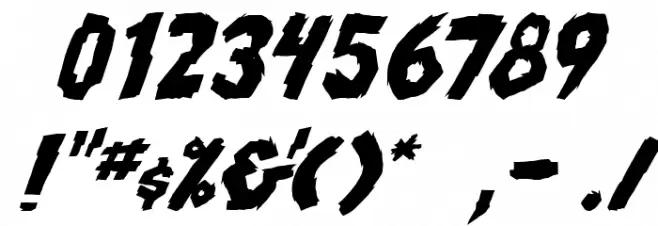 skrunch Bold Italic Font OTHER CHARS