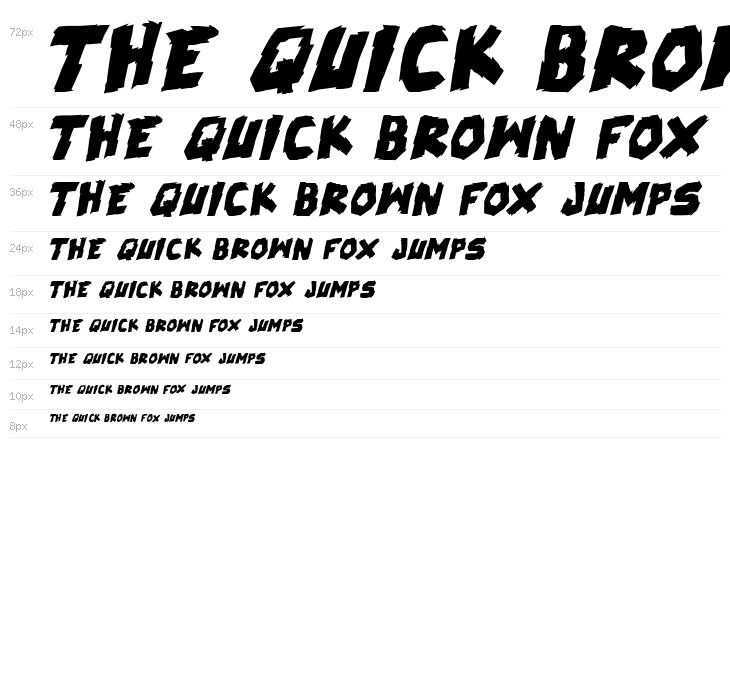 skrunch Bold Italic Waterfall