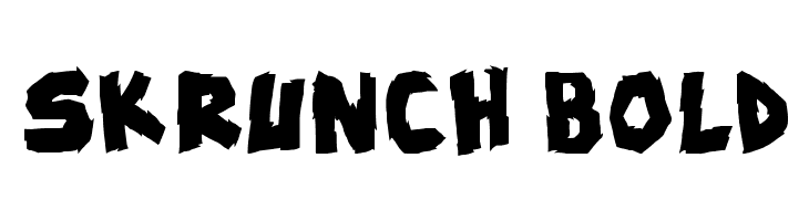 skrunch Bold फ़ॉन्ट