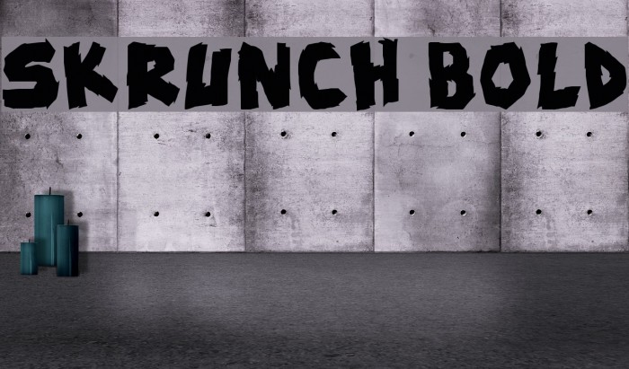skrunch Bold फ़ॉन्ट examples