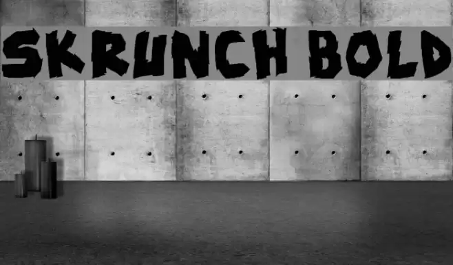 skrunch Bold Font examples