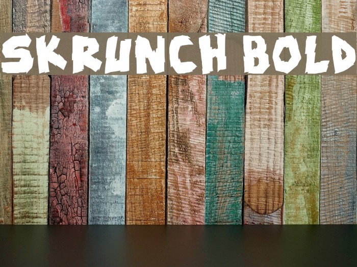 skrunch Bold फ़ॉन्ट examples
