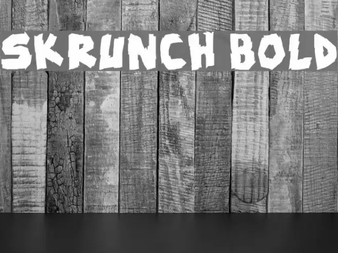 skrunch Bold Font examples