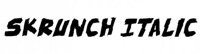 skrunch Italic  Descarca Fonturi Gratis