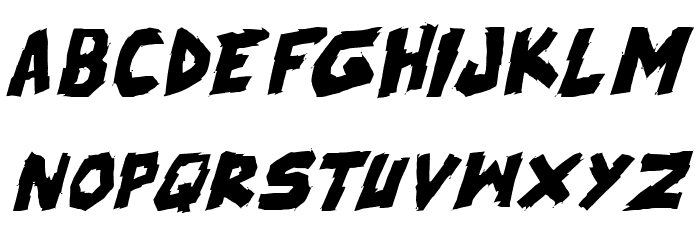 skrunch Italic Font LOWERCASE