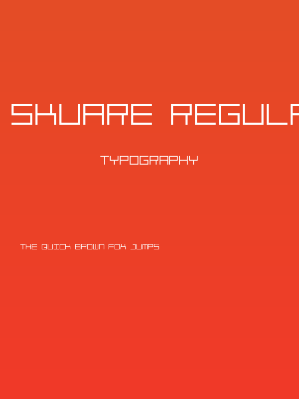 skuare Regular Poster