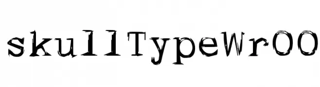 skullTypeWr00  font caratteri gratis