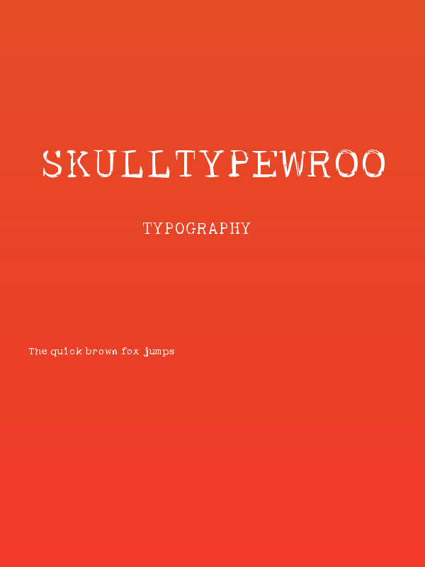 skullTypeWr00 Poster