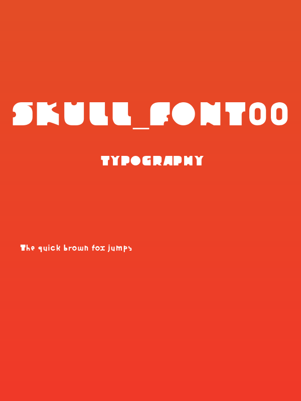 skull_font00 Poster