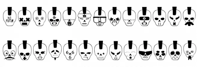 skulldco フォント 小文字