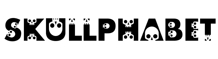 skullphabet  Скачать бесплатные шрифты