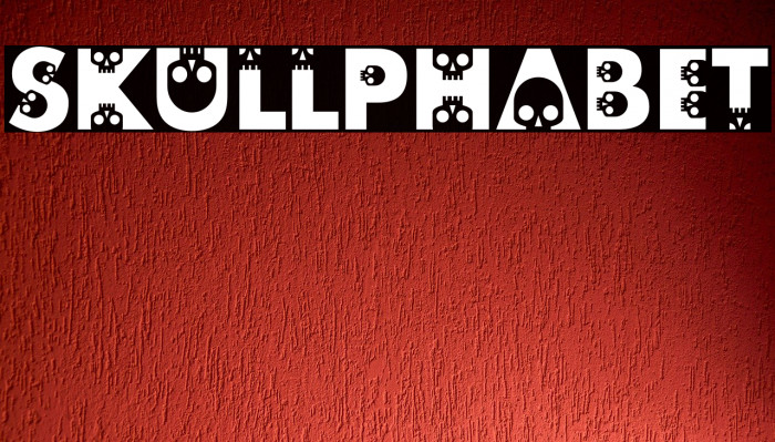 skullphabet Font examples