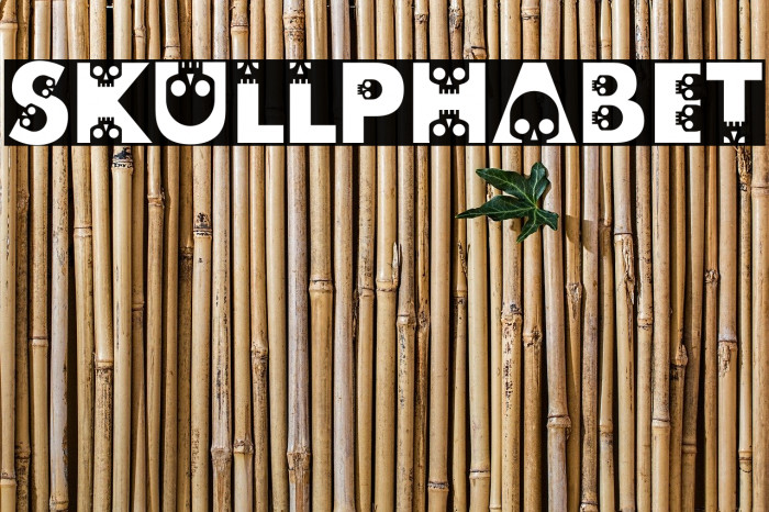 skullphabet Font examples
