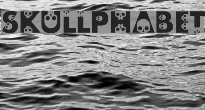 skullphabet Font examples