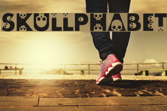 skullphabet Font examples