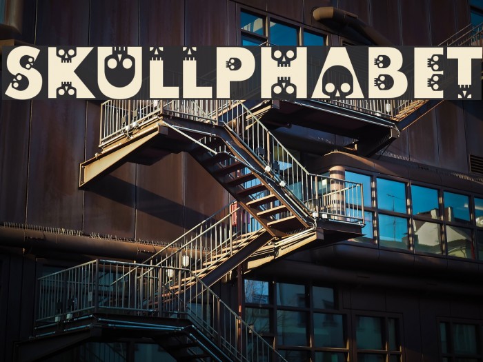 skullphabet Font examples