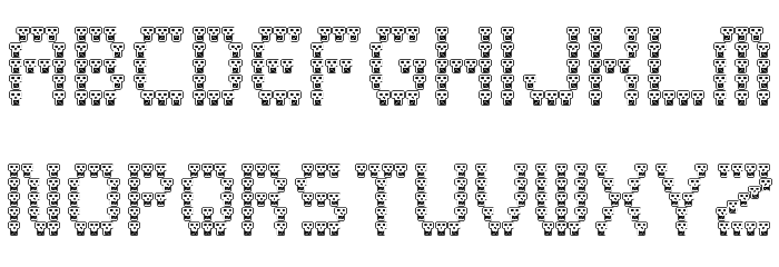 skully Regular Font LOWERCASE
