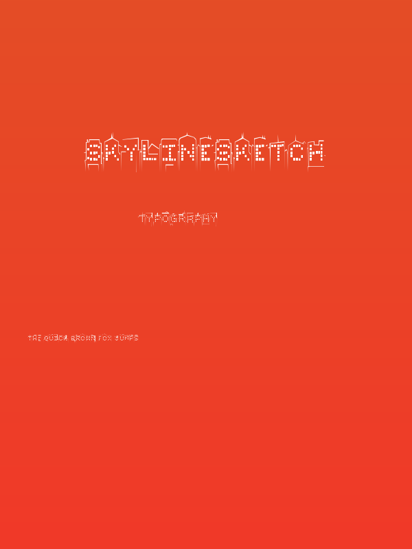 skylinesketch Poster