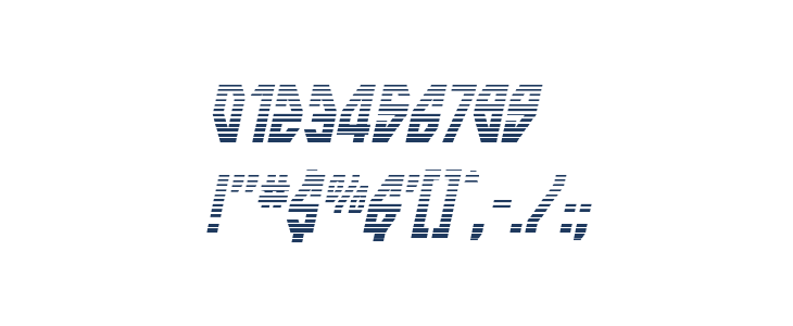 skyrange Gradient Super-Italic Other Characters