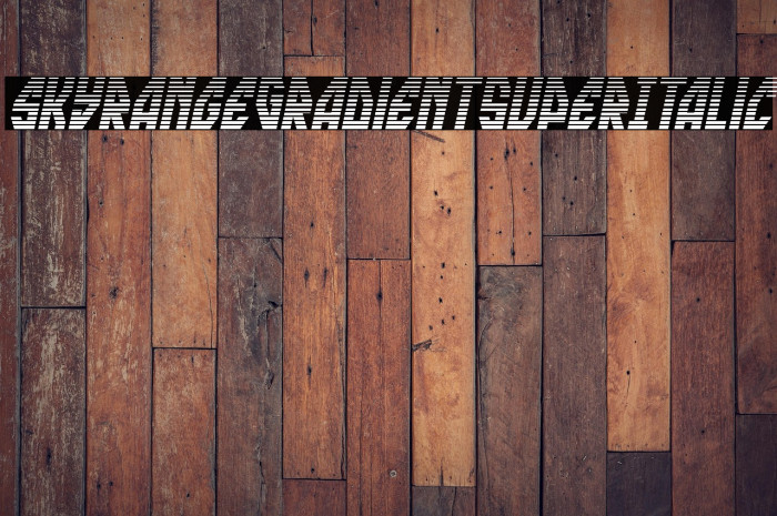 skyrange Gradient Super-Italic Example 1