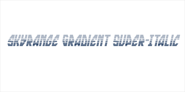 skyrange Gradient Super-Italic Logo