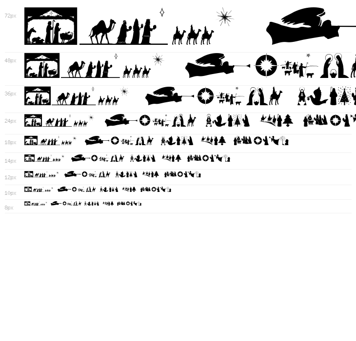 SL Christmas Silhouettes Normal Waterfall