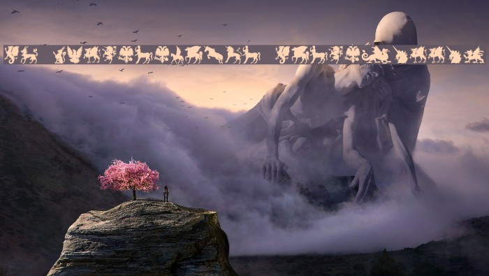 SL Mythological Silhouettes Schriftart examples