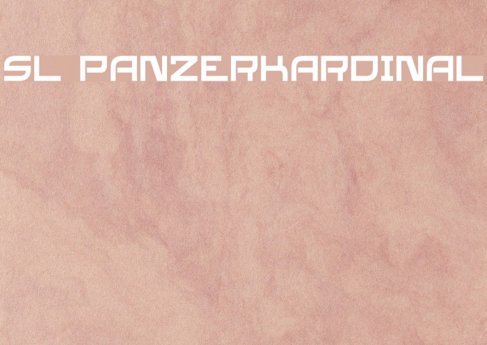 SL Panzerkardinal 字体 examples