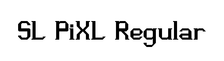 SL PiXL Regular Font
