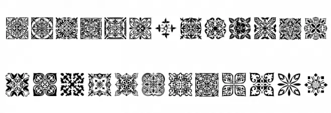SL Square Ornaments फ़ॉन्ट लोअरकेस