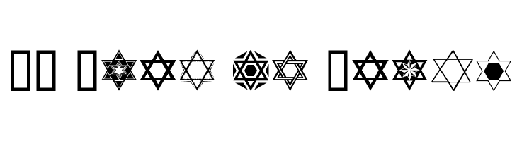 SL Star of David  font caratteri gratis