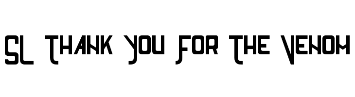 SL Thank You For The Venom  Скачать бесплатные шрифты