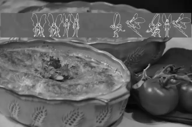 SL Woodcut Faeries Font examples