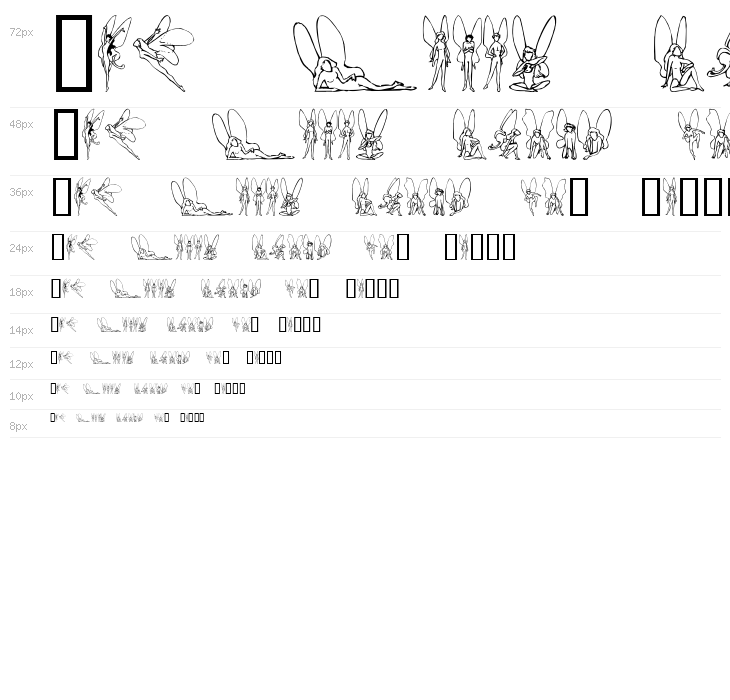 SL Woodcut Faeries Waterfall