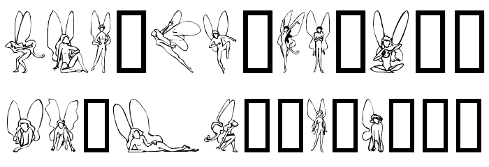 SL Woodcut Faeries フォント 小文字