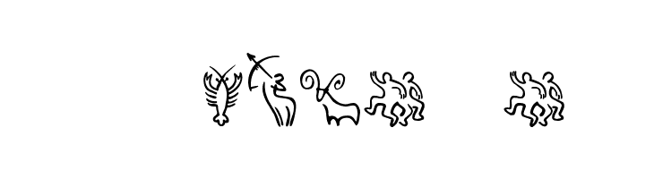 SL Zodiac Icons Шрифта